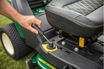 adjusting lawn mower seat adjusting lawn mower seat
